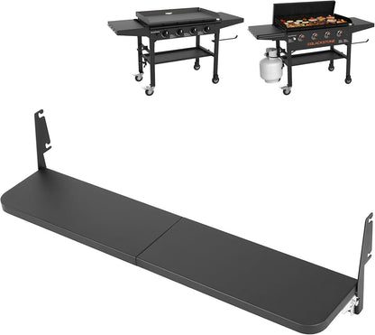 Upgraded Grill Table for Weber Kettle 22"/18"/26", Master Touch 22", Smokey Mountain, Recteq Pellet Grill RT-B380, Prep Station with Cutting Board, Basin, 4 Hooks, Shelf for Weber Kettle Accessories