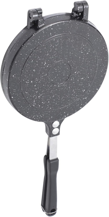 GOTOTOP Double Frying Pan Omelet, Panini, Pancake Frying Pan Maker, with Sturdy Construction and Cool Handle, Ideal Option for Small Kitchens, Easy Cleanup for Breakfast (Type 2)