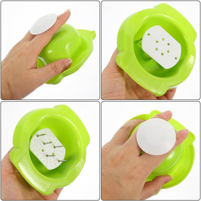 Garneck Vegetable Hand Guard Food Safety Holder for Mandoline Slicer and Grater Finger Protector for Safe and Stable Vegetable Cutting and Slicing Kitchen Mandolin Guard 4.40X4.13X2.16 Inches
