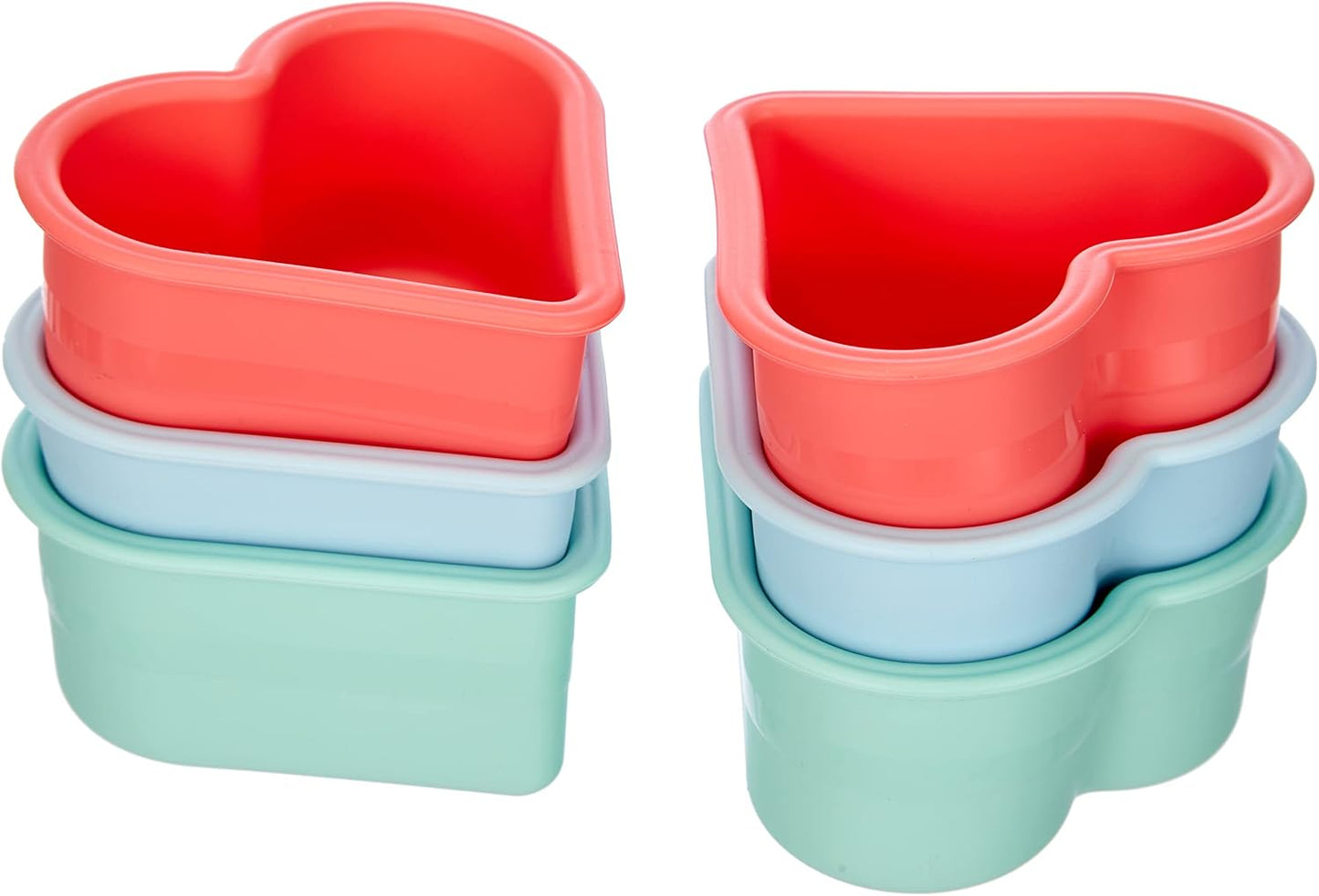 LURCH Germany Flexiform Silicone Muffin Cupcake Cases - Set of 12 - Pink/Green/Blue