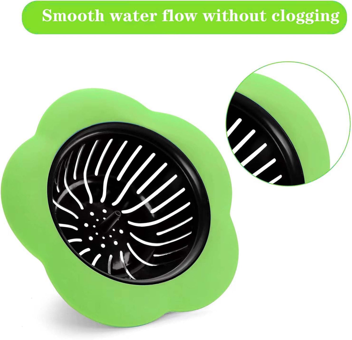 Kitchen Sink Strainer, Upgraded Silicone Sink Drain Strainer