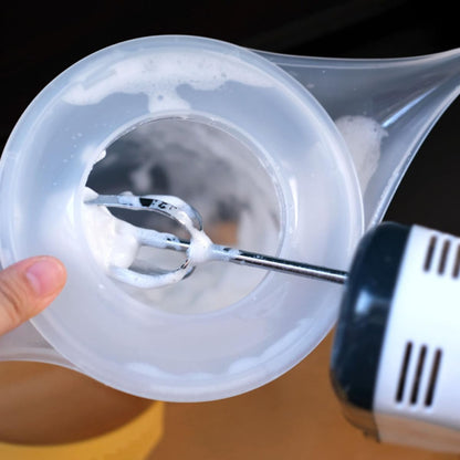 Measuring Cup with Handle and Lid 1.5l Kitchen Baking Mixing Bowl with Scale Splash-proof Multifunctional Egg Beater Cup for Liquid and Batter Measurement