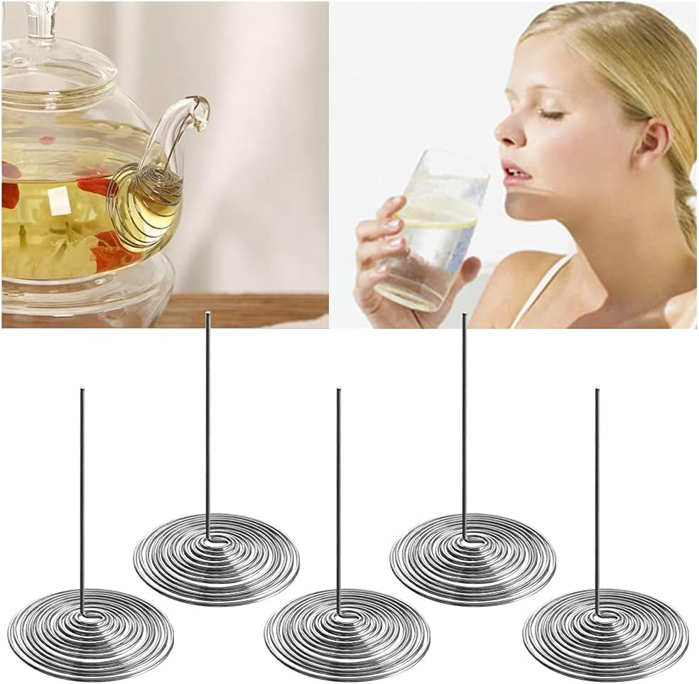 Teapot Spout Strainers, 5 Pack Stainless Steel Tea Leaf Filters
