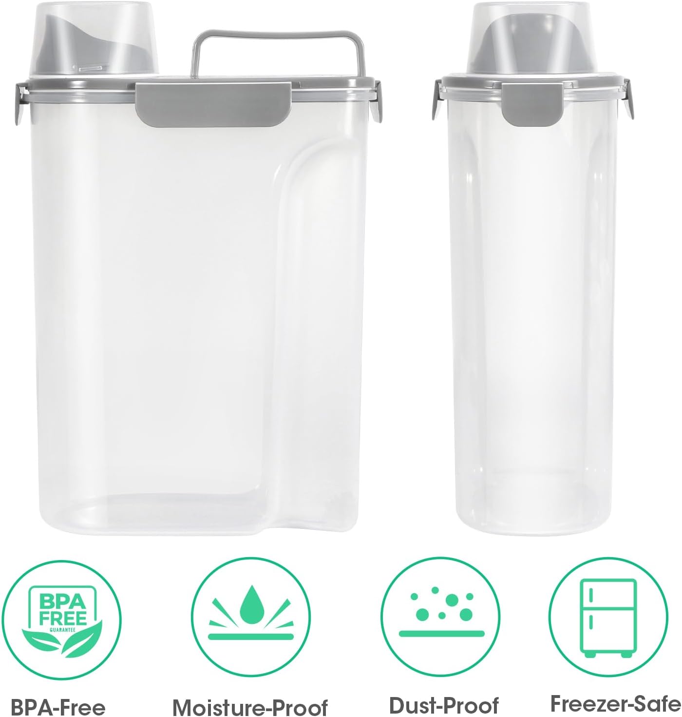 TBMax 10 Lbs Cat Dog Food Storage Container, 2026 Upgraded Large Pouring Container for Pet Food Storage, Bird Seed Dispenser, Portable Travel Kibble Holder -Dark Green