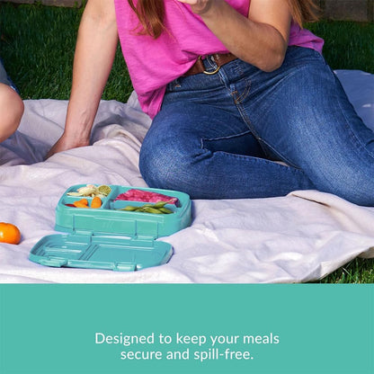 4-Compartment Bento Box with Leakproof Seal, Reusable Meal Prep Lunch Container for Adults Kids