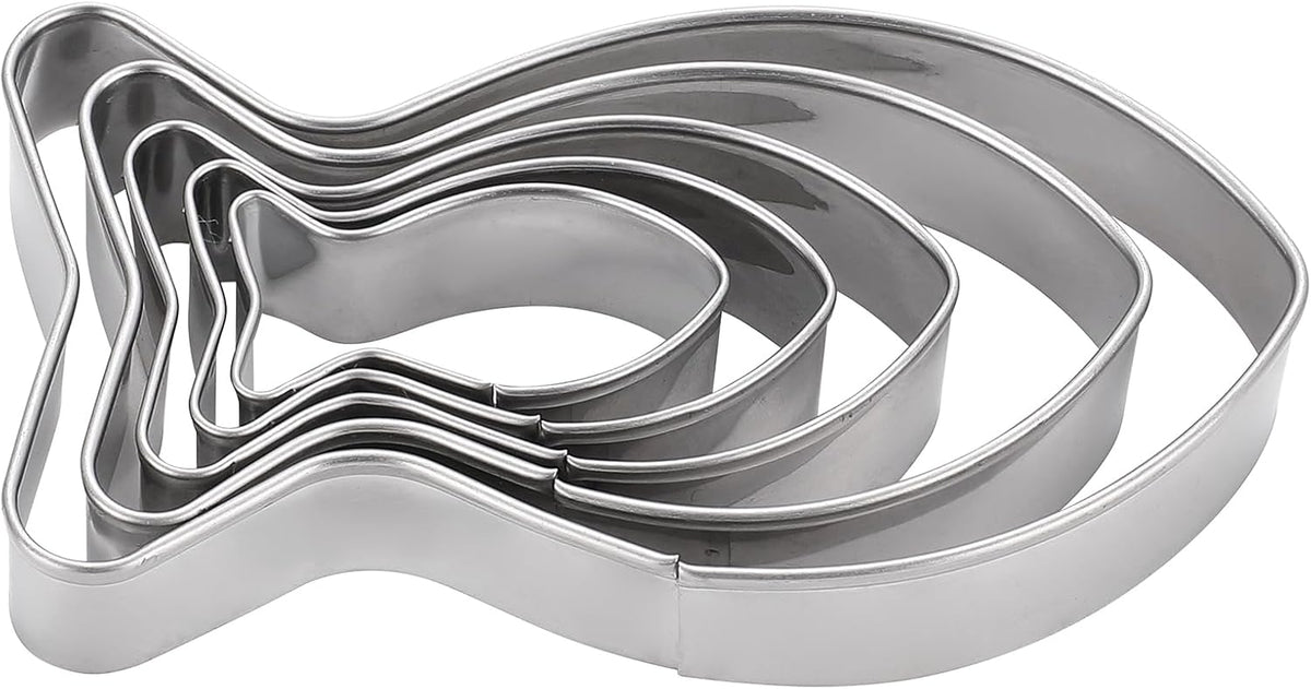 MrCookie 4" Large Christmas Cookie Cutters Set,Thickened Stainless Steel