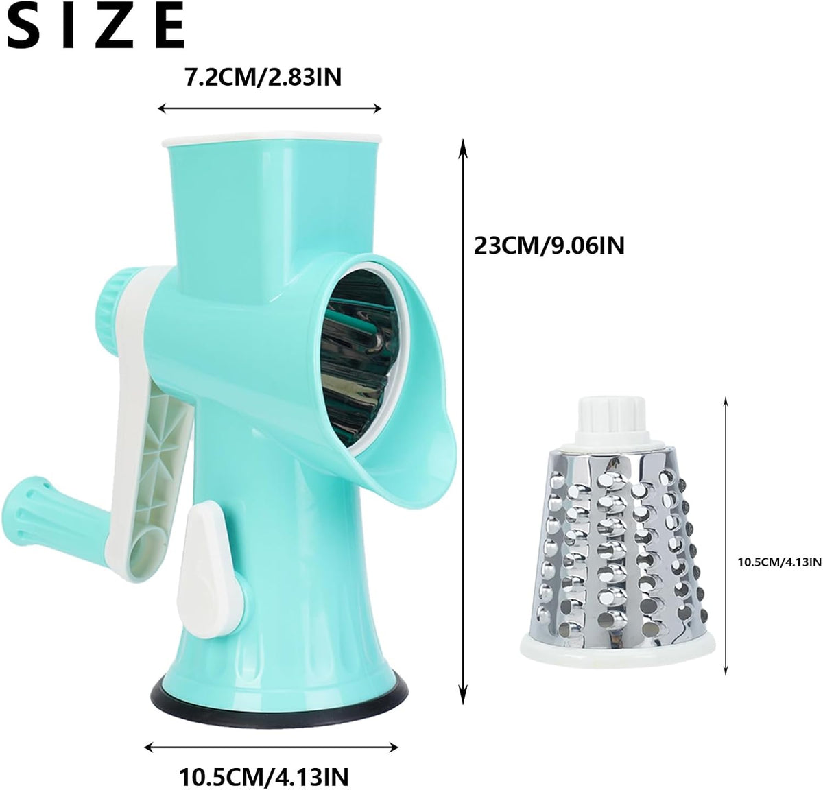Rotary Cheese Grater with Handle-Versatile Cheese Grater