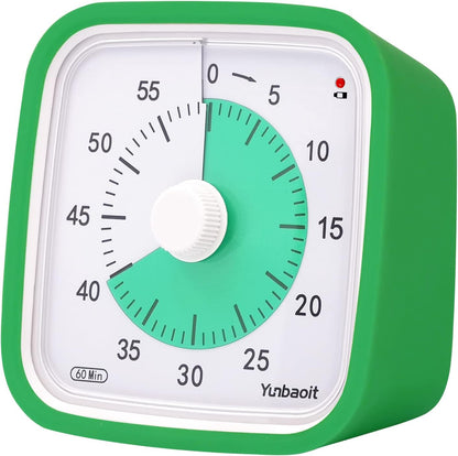 Yunbaoit Rainbow Visual Timer for Kids, 60-min Countdown Timer, Blue