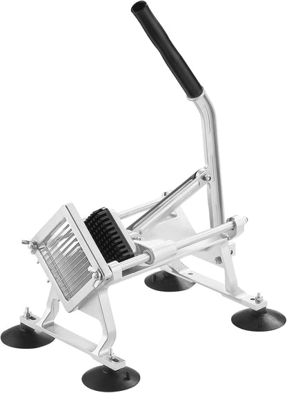 VEVOR Commercial Vegetable Slicer, 3/8" and 3/16" Tomato Slicer, Stainless Steel and Aluminum Alloy Vegetable Cutter Slicer, Manual Tomato Slicer with Non-slip Feet, for Tomatoes, Potatoes, Onions