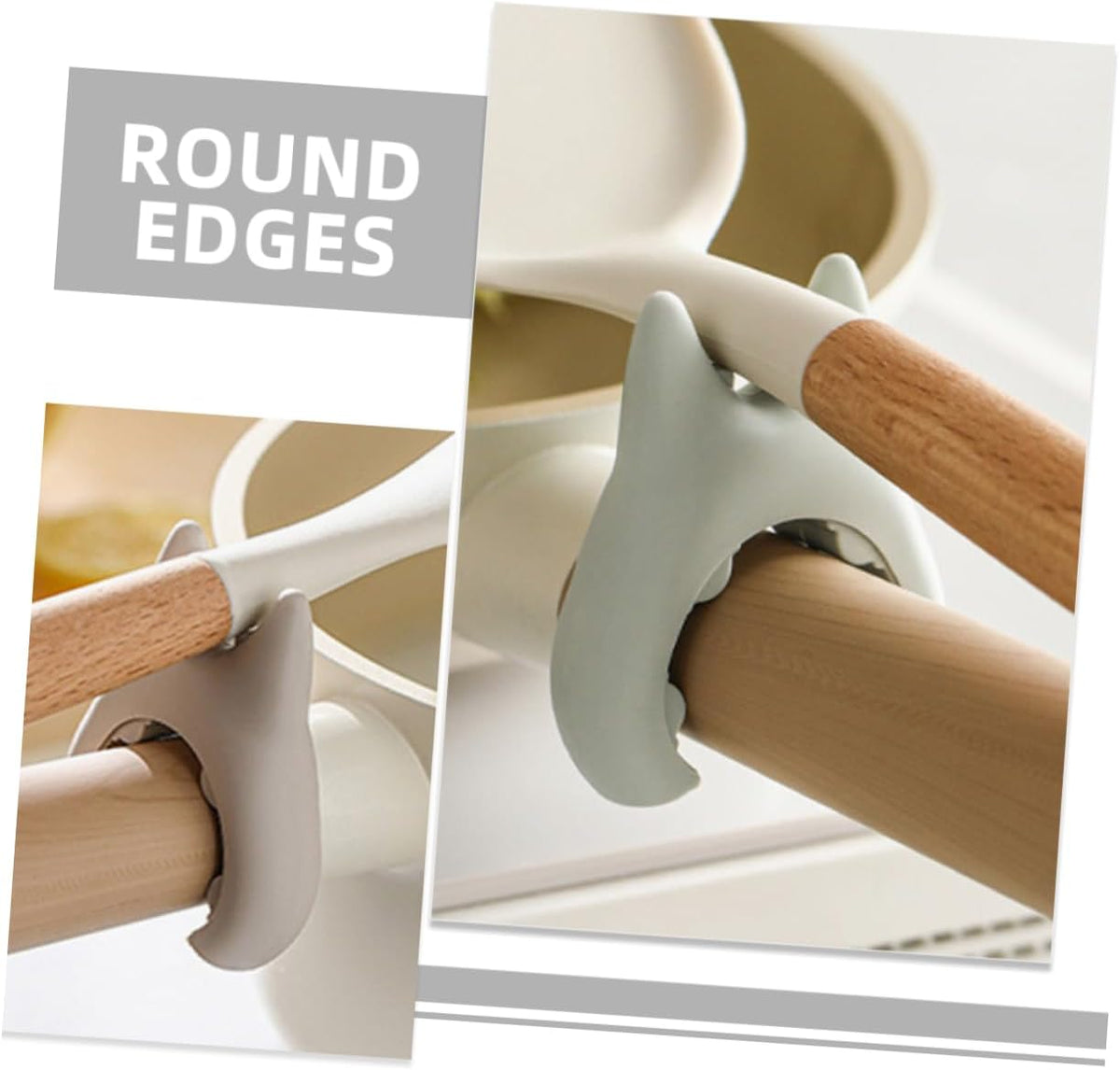 Silicone Spoon Holder Pot Clip 2pcs Boil over Stopper
