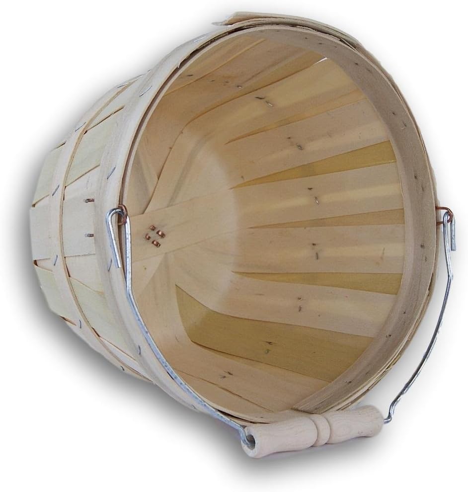 Wood Produce Basket. 1/2 peck basket. 1pk