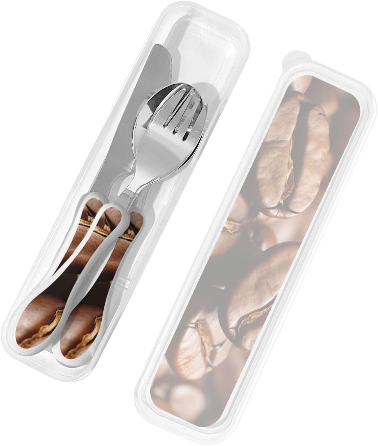 3-Piece Kids Silverware Set With Storage Case, Stainless Steel Reusable Children Safe Knife Spoon Fork Set Classy Flowers Children Flatware Set For Kids Lunch Box
