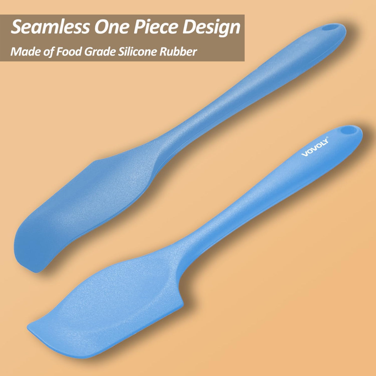 Mini Silicone Spatula, 8" Curved Small Spatula with Shallow Bowl, Mixed,4Pc