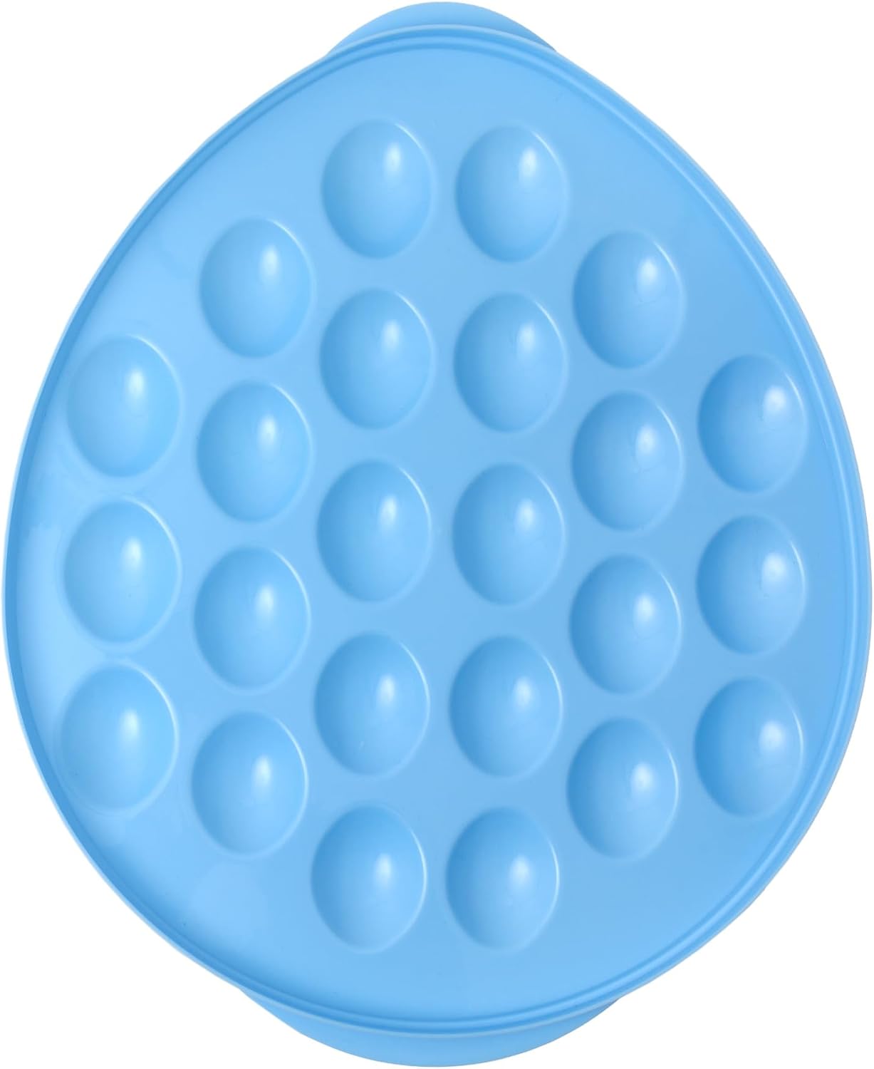 KOLORAE Reusable Deviled Egg Tray Carrier Serving Platter with Lid, Holds 2 Dozen Eggs, Great for Parties, Celebration Entertaining, Easter