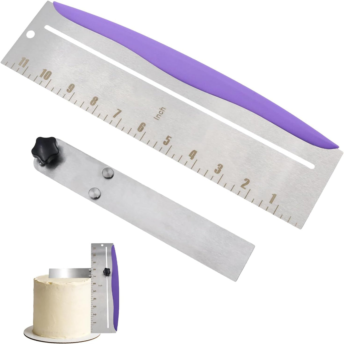 12 Inch Cake Scraper Smoother Stainless Steel