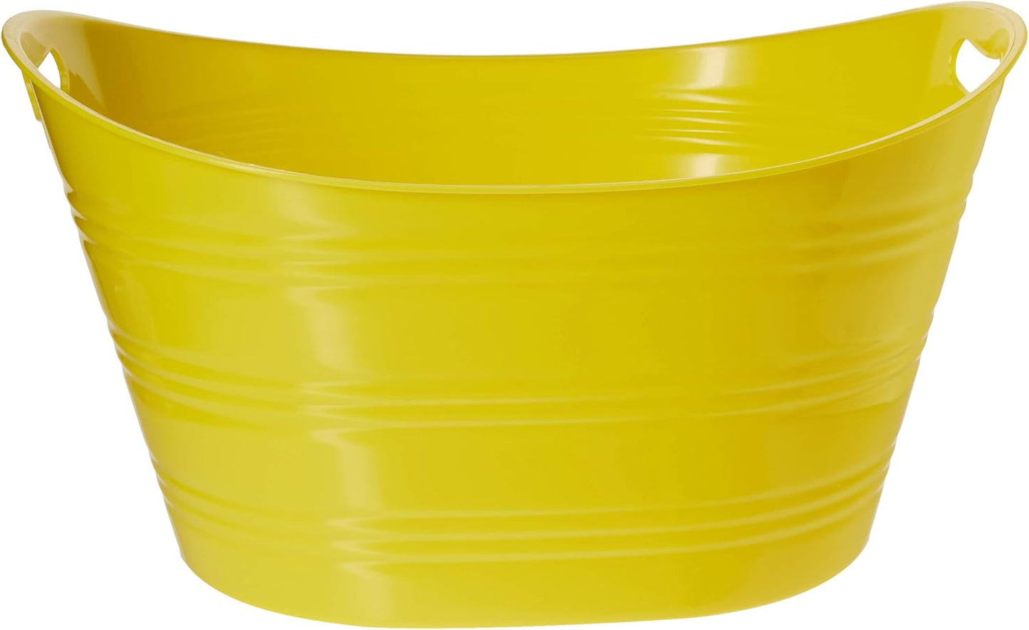 CreativeWare, Aqua Double Walled Party Tub With Drain Plug 4.375 Gl, Red
