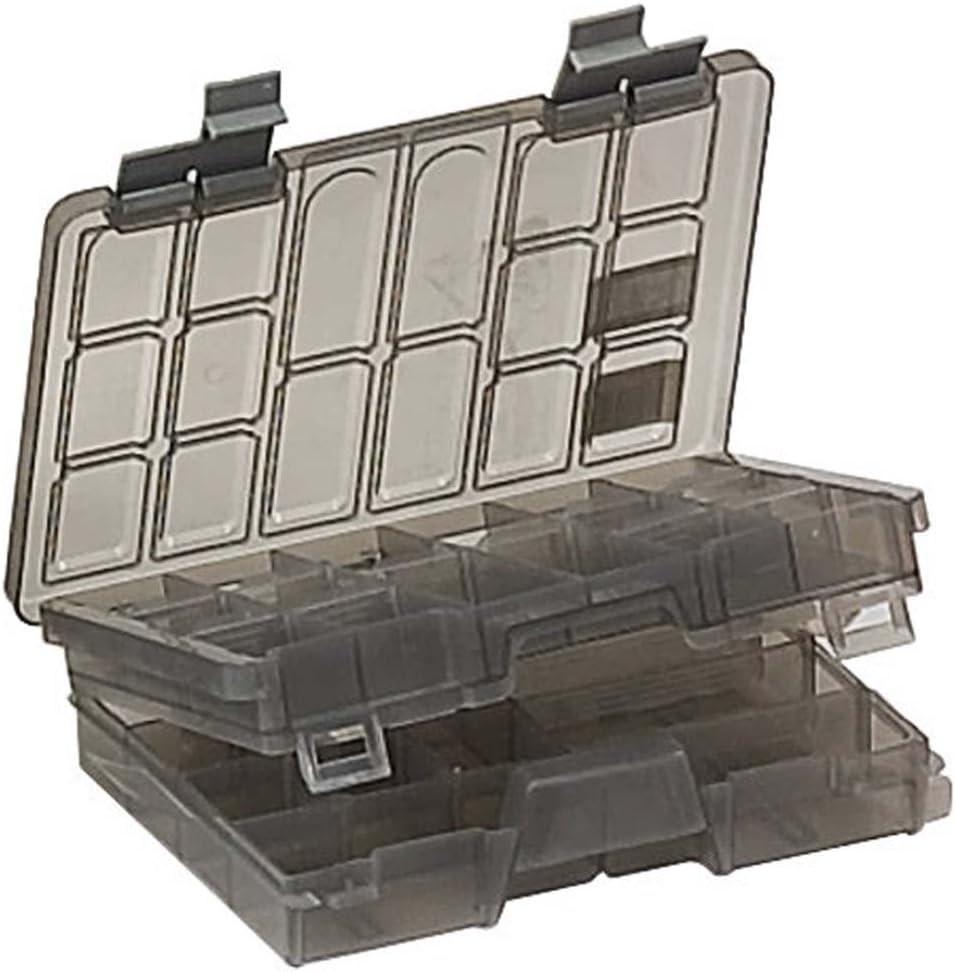 BIN BUDDY 3-Layer Stackable Clear Plastic Boxes | Removable Dividers | 5.75" (14.6 cm) x 5.75" (14.6 cm) x 5" (12.7 cm) | Ideal for Craft & Garage Organizing