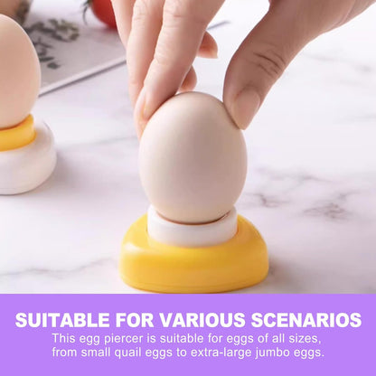 Egg Piercer Tool for Raw Eggs Easy Peel Egg Pricker with Retractable Pin Durable Egg Puncher for Hard Boiled Eggs Cooking Prep Kitchen Accessory