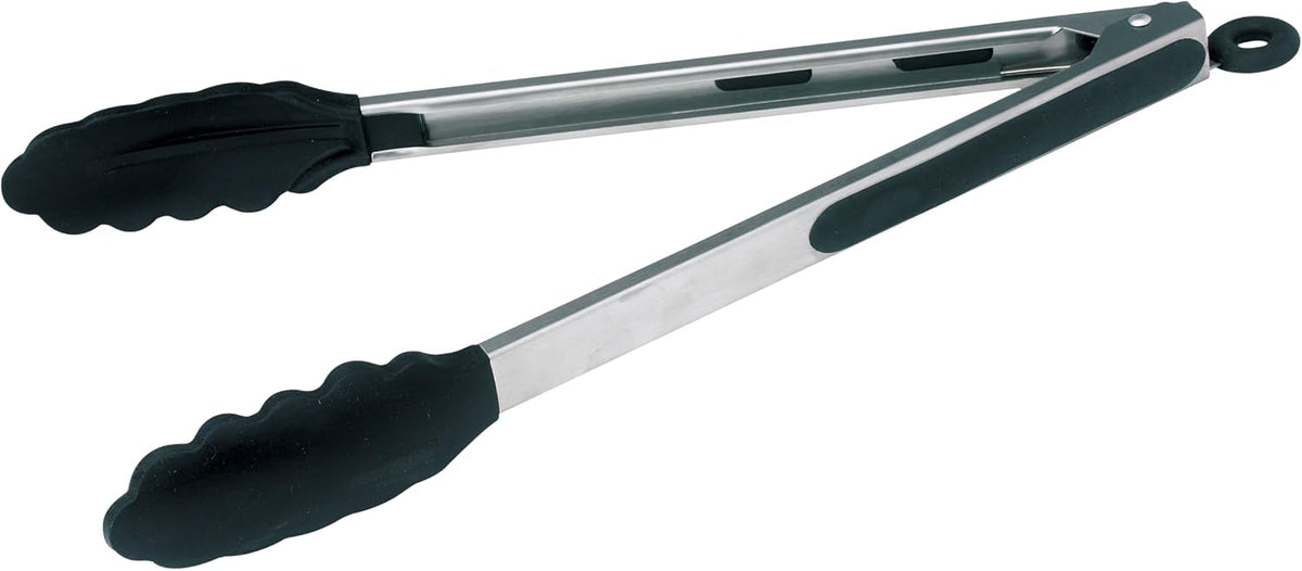 Winco 9" Heavy-Duty Utility Stainless Steel Tongs