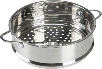 Stainless Steel Dumpling Steamer Basket,Insert for Pot Cooking(9.44INCH）