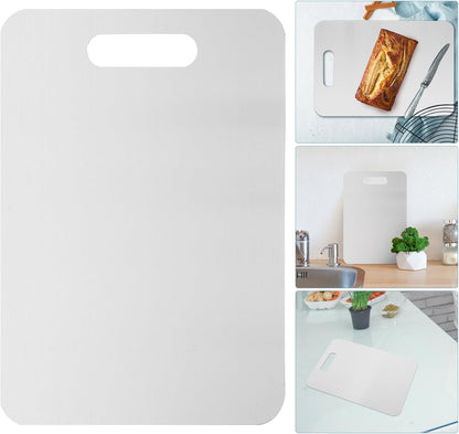 Yardwe Chopping Board for Home Double-sided Cutting Mat Stainless Steel Xxl Size Easy to Clean