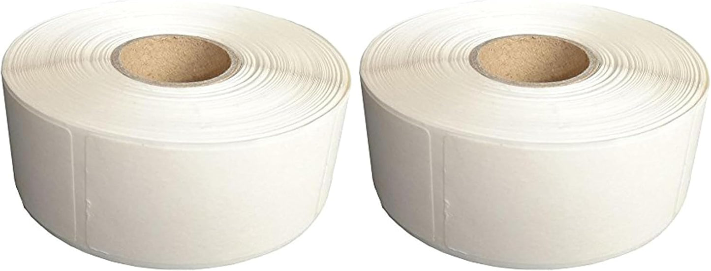 L LIKED Blank White 1 x 2 Inch Dissolvable Labels for Food Rotation Prep roll of 500 (1 Rolls)