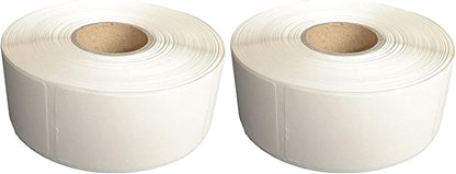 L LIKED Blank White 1 x 2 Inch Dissolvable Labels for Food Rotation Prep roll of 500 (1 Rolls)