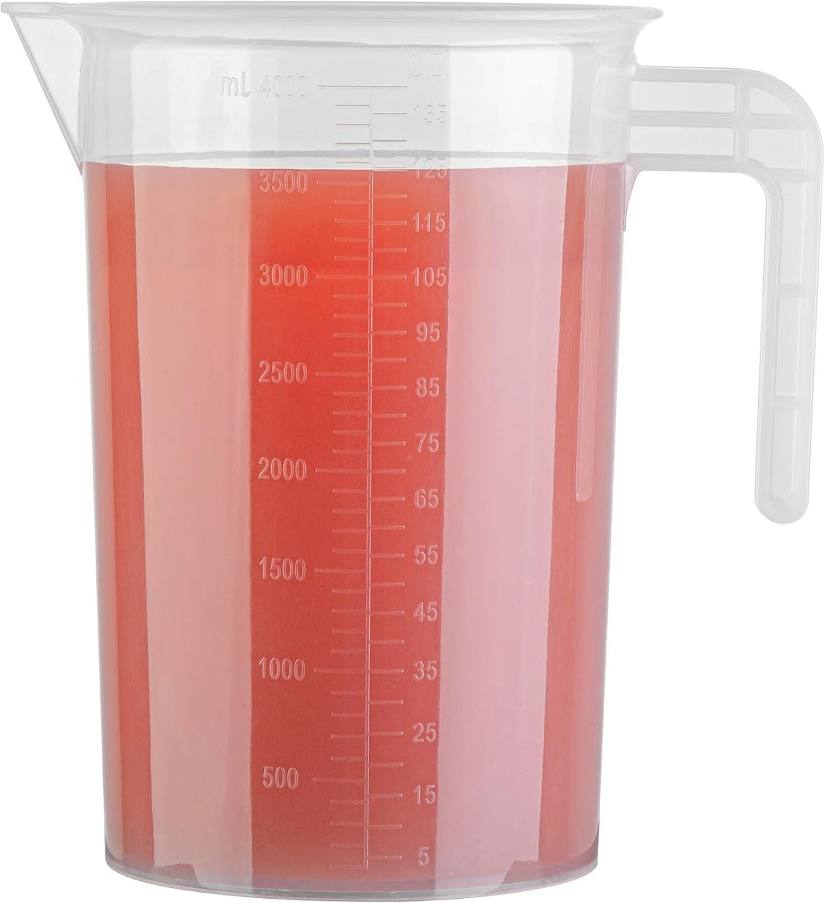 Restaurantware Clear Plastic Pt (Cups) Measuring Cup, 5.3 x 3.8 x 5 In