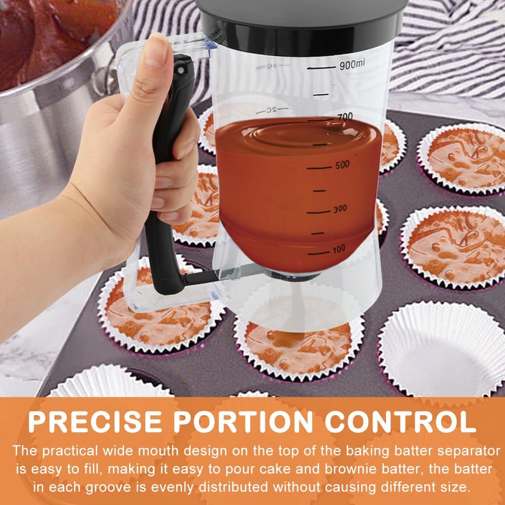 4 Cup Pancake Cupcake Batter Dispense with Measuring Label