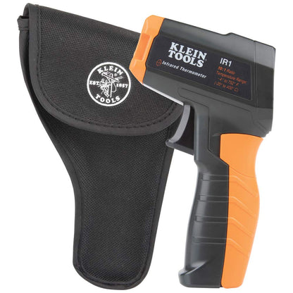 Klein Tools IR1 Infrared Thermometer with Targeting Laser, Auto-Hold, More