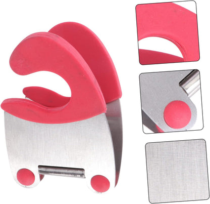 2 Pack Stainless Steel Pot Clip Spoon Rest Holder for Kitchen