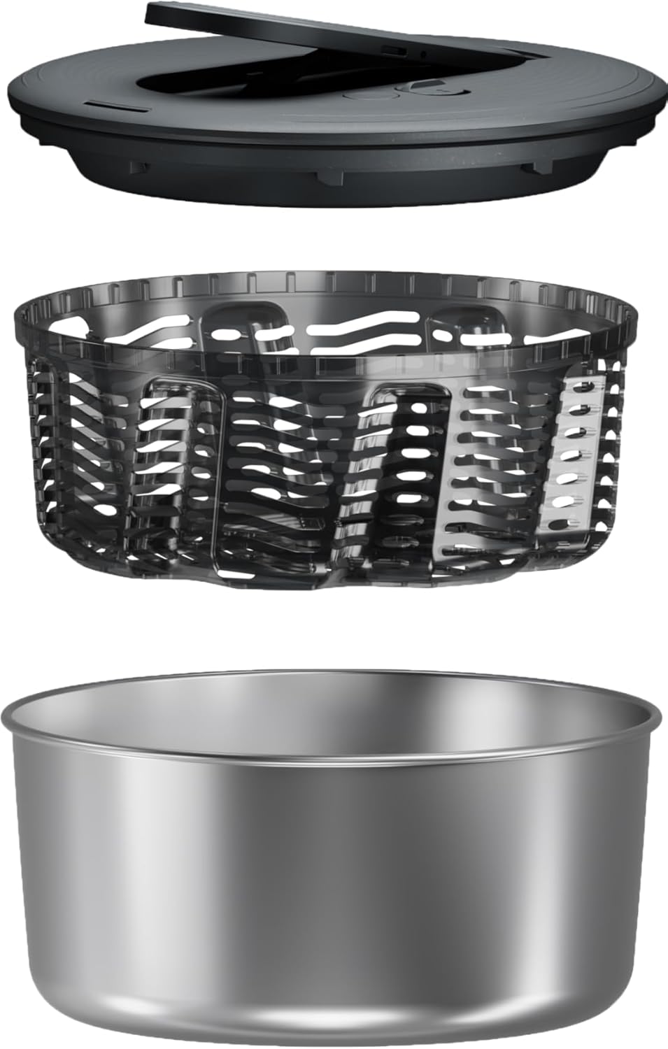 Zyliss Swift Dry Salad Spinner - Fruit Cleaner & Lettuce Spinner with Push Pump - Non-Slip Bowl - Dishwasher Safe - Large