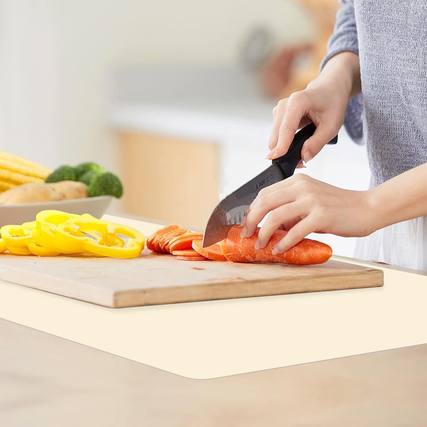 Extra Large Silicone Mats for Kitchen Counter, 27.6'' x 19.7'' Nonskid Silicone Placemats for Kids, Nonstick Purple Silicone Mat for Baking Crafts, Silicone Dab Mat Heat Resistant, 1Pack - Colors A
