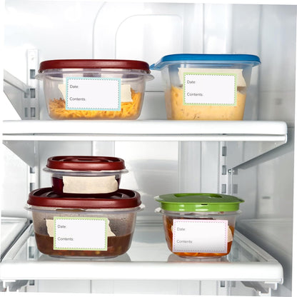 Homoyoyo 5Rolls Portable Date Labels Multi Function Food and Bottle Stickers for Kitchen and Office Organization Removable and Storage for Foods