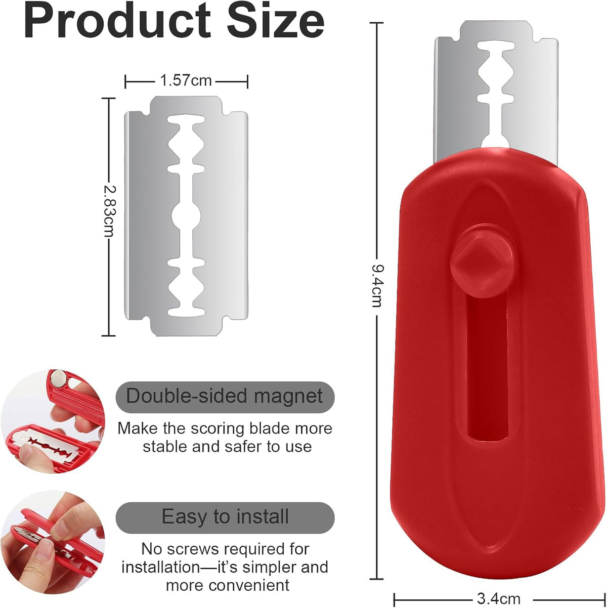 Herda Bread Lame Dough Scoring Tool, Retractable Magnetic Design