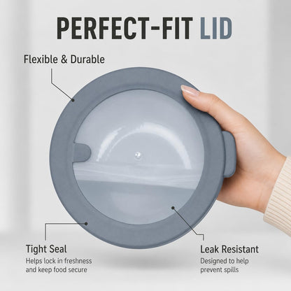 Mixing Bowls with Lids, 8-Piece Airtight Leak-Proof Nesting BPA-Free Bowl Set for Kitchen & Food Storage, Large 4200ml Capacity, Microwave & Dishwasher Safe