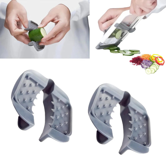 Finger Guard for Mandoline Slicer & Grater, Kitchen Safety,2Pcs Gray