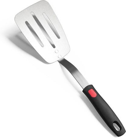 Stainless Steel Flexible Spatula, Thin Metal Turner, X' L Slotted
