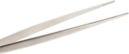 Mercer Culinary 18-8 Stainless Steel Chef Plating Tongs, Offset Tip, 6-1/2 Inch