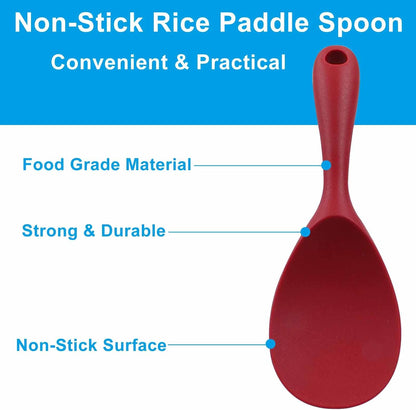 2Pcs Silicone Rice Paddle, Gray