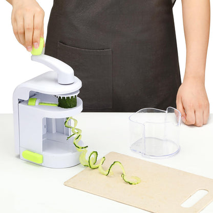 Vegetable Spiralizer Slicer, 4 in 1 Rotating Blades Veggie Spiralizer