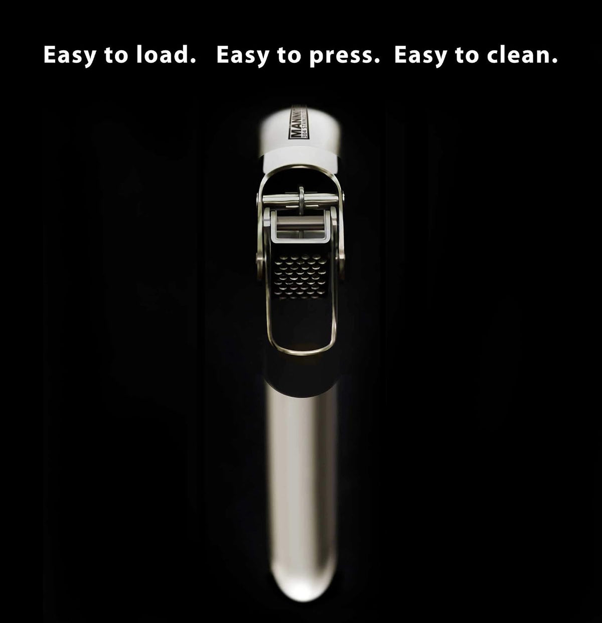 MANNKITCHEN High-Capacity Stainless Steel Double-Lever Garlic Press