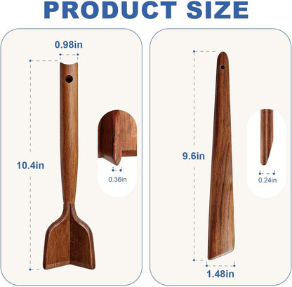 Glue‑Free Wooden Meat Chopper & Spatula Set