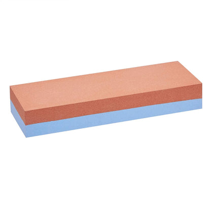 Amazon Basics Whetstone Knife Sharpening Stone, Double-Sided 1000/6000 Grit with Angle Guide, Non-Slip Bamboo Base, Black & Grey