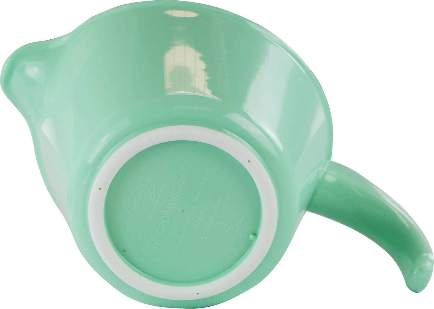 Batter Bowl With Pour Spout, Non-Slip Base,Space Saving Detachable Handle with Lid, 2 QT Heavy Duty BPA-Free Microwave & Dishwasher Safe (Fresh Lemons)