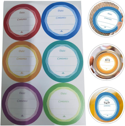 60pcs Removable Waterproof Date Labels for Food Storage Blank Handwriting Stickers for Kitchen Office Multi-Function Decorative Bottle Stickers