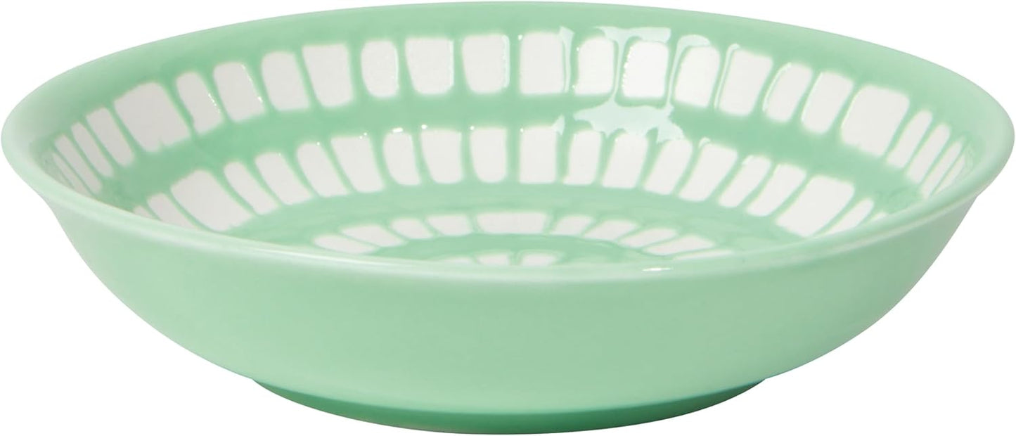 Now Designs Dewdrop Pinch Bowls Set of 6, 100% Stoneware, 2 oz Capacity, Dishwasher & Microwave Safe