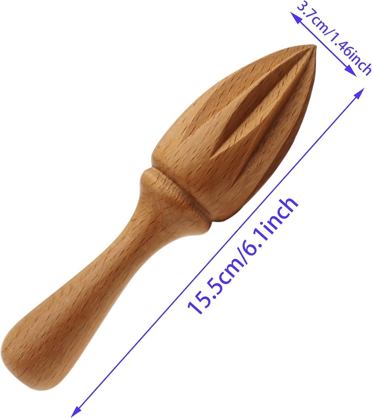 Lemon Juicer Wooden Fruit Extractor Reamers Handheld Home Kitchens Tool Suitable for Fruit Juicing (1PCS, Style C)