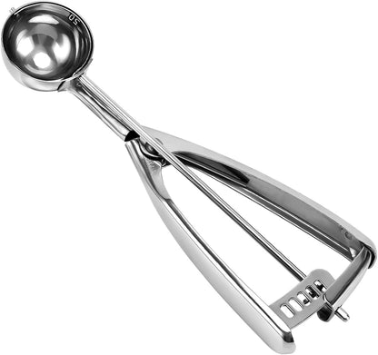 Saebye 4 oz Scoop, Large Ice Cream Scoop with Trigger, #8 Cookie Scoop,