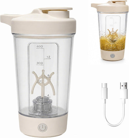 Electric Salad Dressing Shaker Automatic Mixer Cup 400ml 14OZ